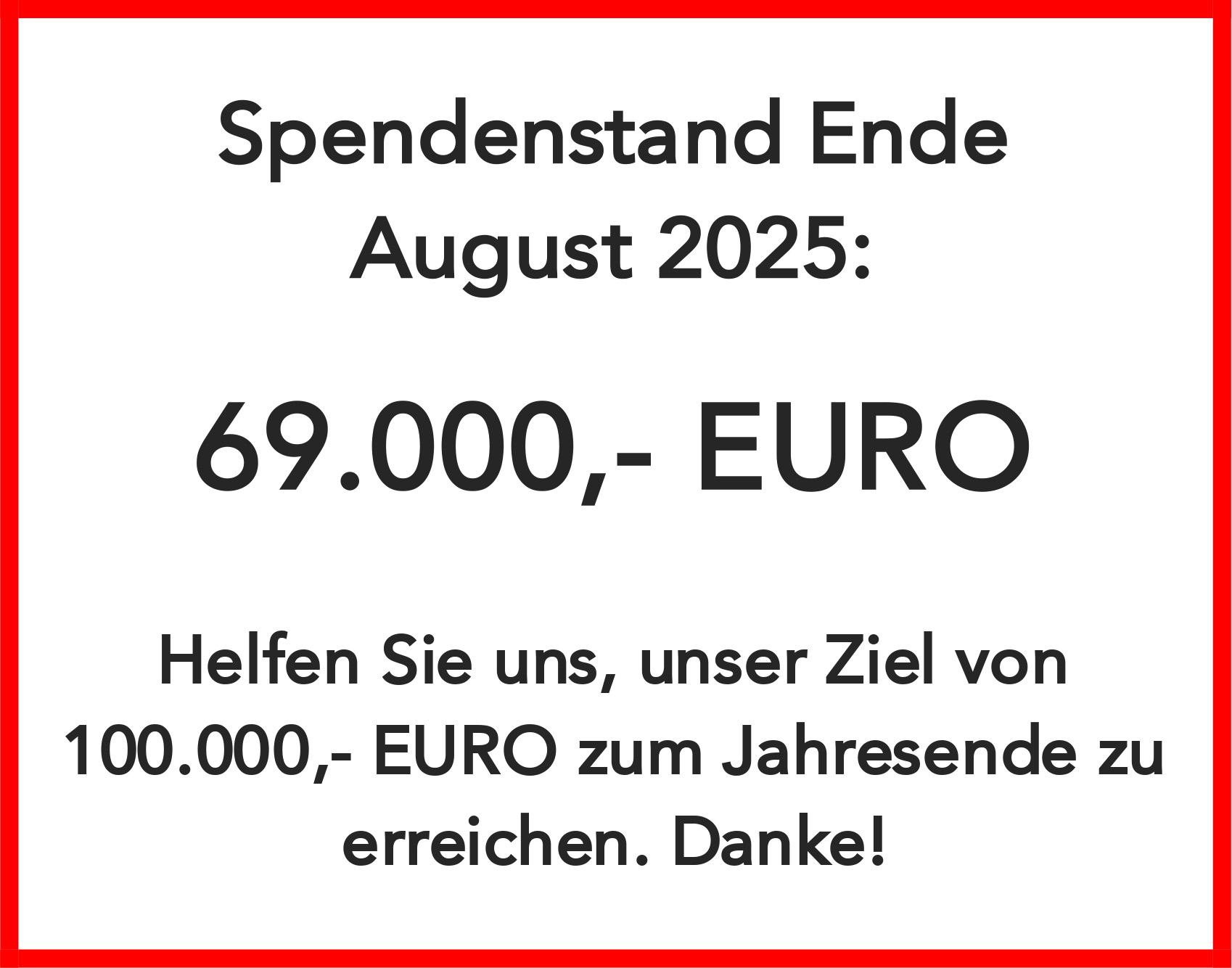 Spendenziel 100.000